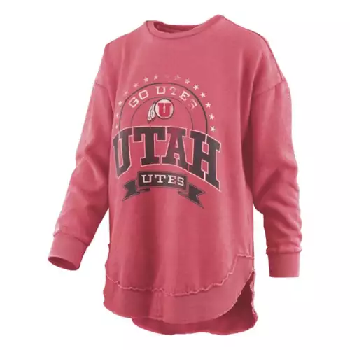 Pressbox Women's Utah Utes Captain Crewneck Sweatshirt 3 Pressbox Women's Utah Utes Captain Crewneck Sweatshirt