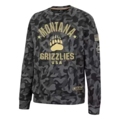Colosseum Montana Grizzlies Operation Hat Trick GI Joe Crew Neck Sweatshirt