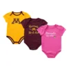 Colosseum Minnesota Golden Gophers 3pk. Formula Onsie Set -KN Style Shop 65702601690